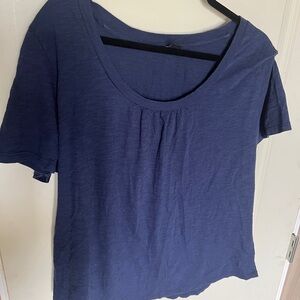 Tribal Navy Blue Short Sleeve Top